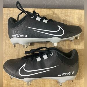 New Nike Renew Hyper Diamond 4 Women's Black SZ 7.5 Softball Cleats